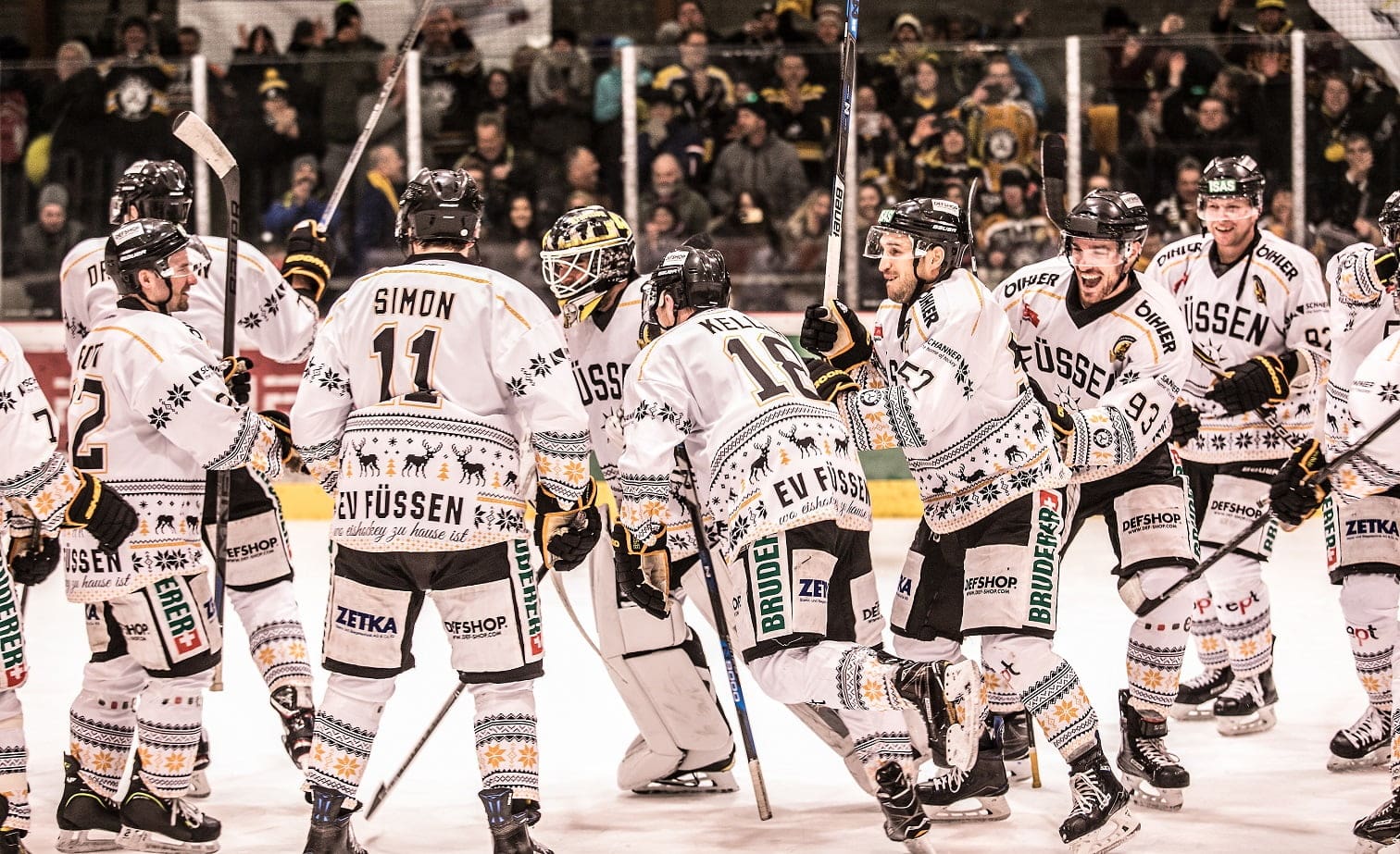 Das Spitzenspiel in Landsberg geht mit 7:3 an einen starken EV Füssen
