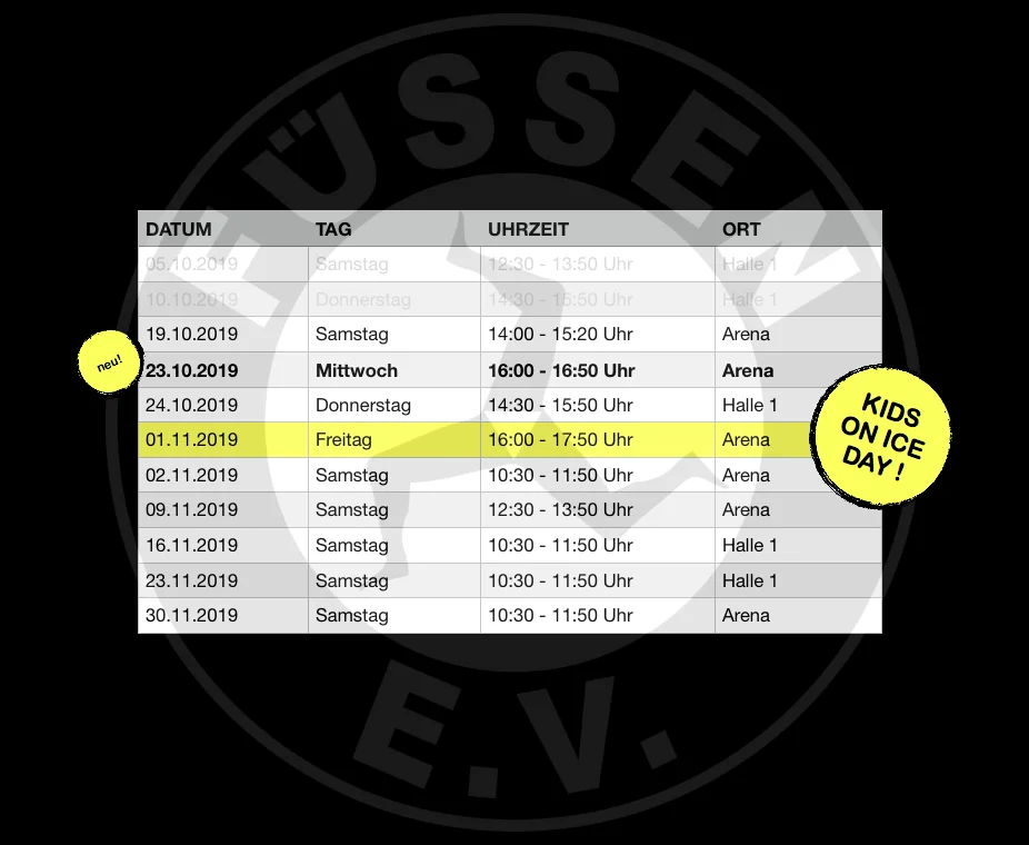 Termine der Laufschule & U7