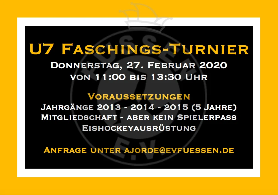 1. EVF U7 Faschings-Turnier