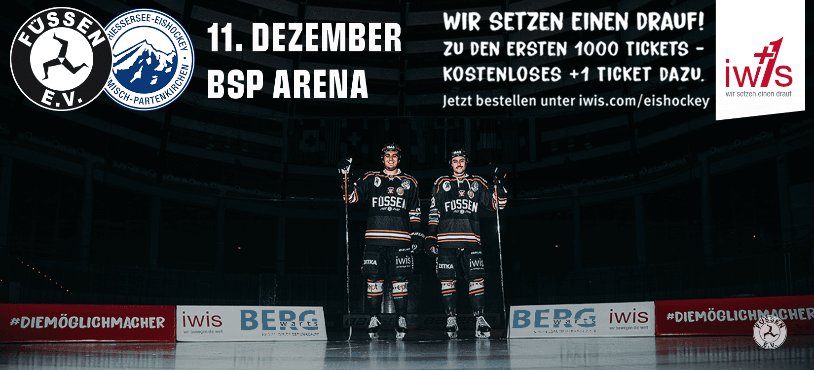 iwis setzt einen drauf zum Heimspiel gegen den SC Riessersee